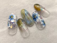 ビューティーサロン ハル(beauty salon haru)/【ニュアンス奥行フラワー】