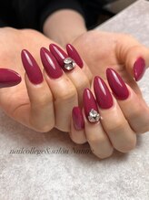 ネイルカレッジアンドサロン ナチュレ(nailcollege&salon NATURE)/1カラースカルプビジュー付¥9350