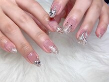 シベル(Ci belle)/ラメグラデ　リボン　ビジュー