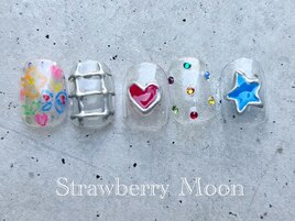 ちぐはぐネイル　￥8500