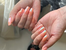 うるうるオーロラフィルムネイル