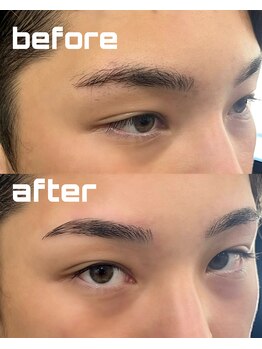 バーバーミキ 塚本(BARBER MIKI)/ストレートアーチ眉