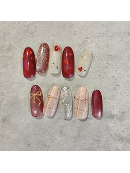 2月麻生店限定ネイル