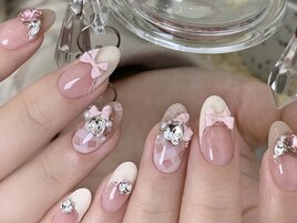 かわいい自爪持ち込みデザイン