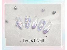 トレンドネイルスタジオ(Trend Nail Studio)/紫っぽいラメグラ定額