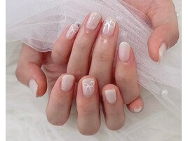 リボンネイル/シンプルネイル