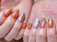 エンジェルガーデンネイル 池袋店(Angelgarden nail)/ハロウィンかぼちゃネイル
