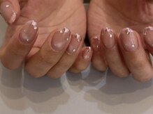 アイネイルズ 天神今泉店(I-nails)/【kanako.m】ミラーフレンチ