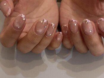 アイネイルズ 天神今泉店(I-nails)/【kanako.m】ミラーフレンチ