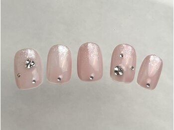 ピンクビジューストーン