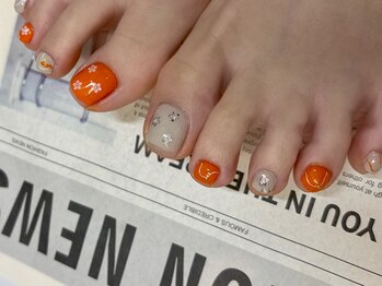 ネイルサロン北野坂/大人可愛い★お花ホログラム