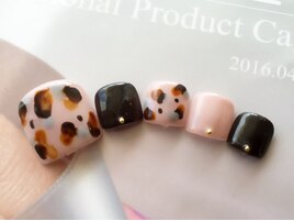 秋色アニマル柄フット