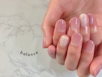 バランス 泉中央店(balance)/大人可愛いホワイト×マーブル
