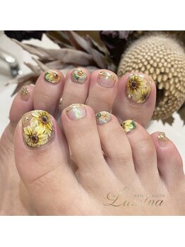 ルミナ 高崎店(Lumina)/向日葵ネイル
