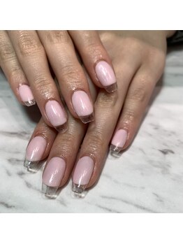 コルソケーツー 梅田茶屋町(corso k-two)/ピンク×クリアフレンチ