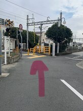 メモト つかしん店(memoto)/阪急稲野駅からの道順です