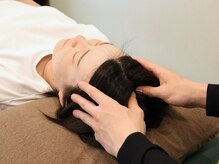 千原整骨院/施術の締めにヘッドスパ！