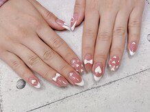 ネイル ビューティーマジック 葛西本店/ハートリボンネイル