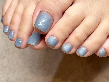 ヌル ネイル 堀江(NURU NAIL HORIE)/ぷるマグブルーフットネイル☆