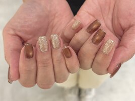 マグネット×ラメネイル