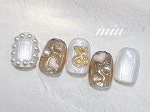 ミウ ネイル(miu nail)/キラキラ◆ワンホンネイル￥7990
