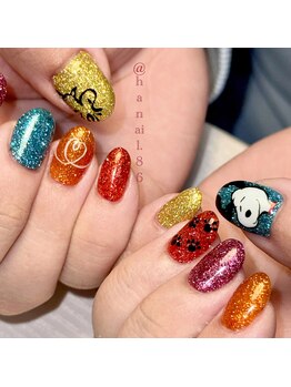 haruka nail × スヌーピー
