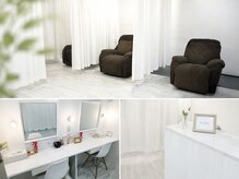 アイラッシュサロン ブラン 明石ビブレ店(Eyelash Salon Blanc)の雰囲気（寛げるリクライニングチェア/負担最小限!ボリュームラッシュ取扱）