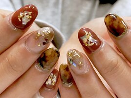 ニュアンス×べっ甲ネイル