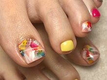 オーラリー ネイル アート メゾン(ORRERY nail art maison)/フット / カラフルロゴ