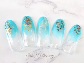 シアー水滴ネイル￥7000