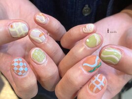 カラフルニュアンスネイル
