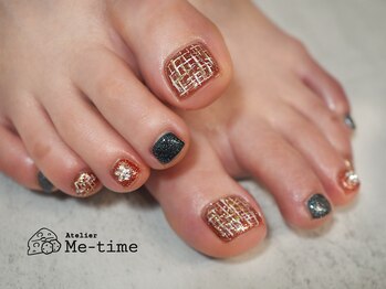 アトリエ ミータイム(Atelier Me-time)/トマトカラーフットネイル