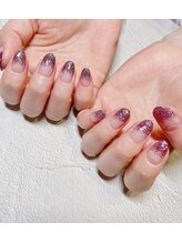 アトリエ グリッター(atelier glitter)/ピンクラメネイル