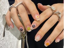 シェリーラメール 渋谷(cherielamer)/ビーズフラワーネイル