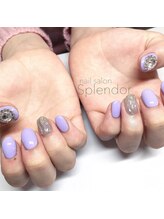 ネイルサロン スプレンダー(Splendor)/パープルビジュー