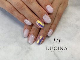 I-5 ミラー×オーロラネイル