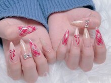 ベルネイル 池袋(Belle Nail)/バレンタインチェックデザイン