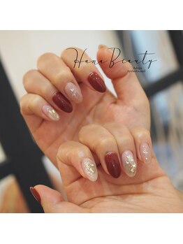 ハナビューティ アシヤ(Hana Beauty Ashiya)/お誕生日ディナーネイル♪