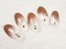 ケージュール(Kjour)/斜めフレンチ　ミラーライン