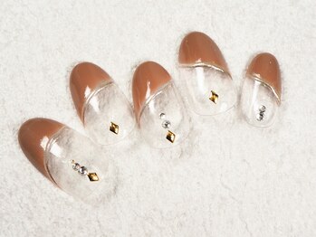 ケージュール(Kjour)/斜めフレンチ　ミラーライン