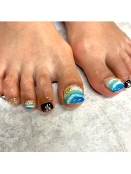 モレリア 心斎橋店(morelia)/海フットネイル