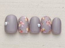 ノーネイル 大宮(NO NAIL)/ニュアンス秋フラワー　￥4990