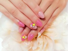 アイリッシュネイル 久屋大通店(Irish Nail)/シンプル　ピンクネイル