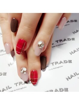 ネイルトレード 西荻窪店(NAIL TRADE)/タータンチェックネイル