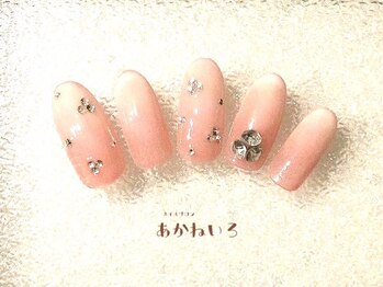 ネイルサロン あかねいろ/春ネイル　ワンホンネイル　純欲