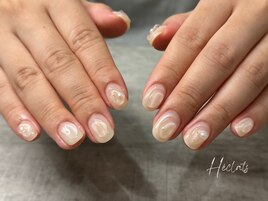 ニュアンス/ぷっくり/夏ネイル