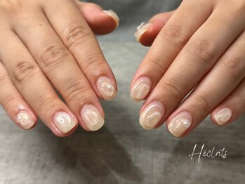 エクラス 銀座(Heclats)/ニュアンス/ぷっくり/夏ネイル
