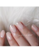 瑠璃(RURI)/ミラーフレンチネイル