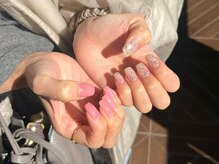 アイネイルズ 三宮店(I nails)/アシメピンクラメ￥6220