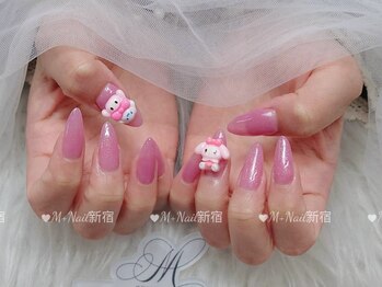 エムプラスネイル 新宿(M+Nail)/長さ出し★ワンカラー